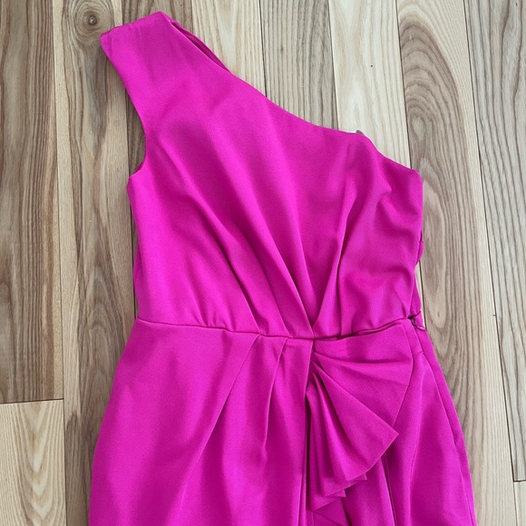 BCBG Pink One Shoulder Dress - Picture 2 of 4